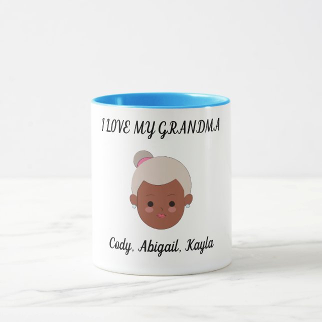 "Amo a mi abuela" taza de café con dos tonadas. Ta (Centro)