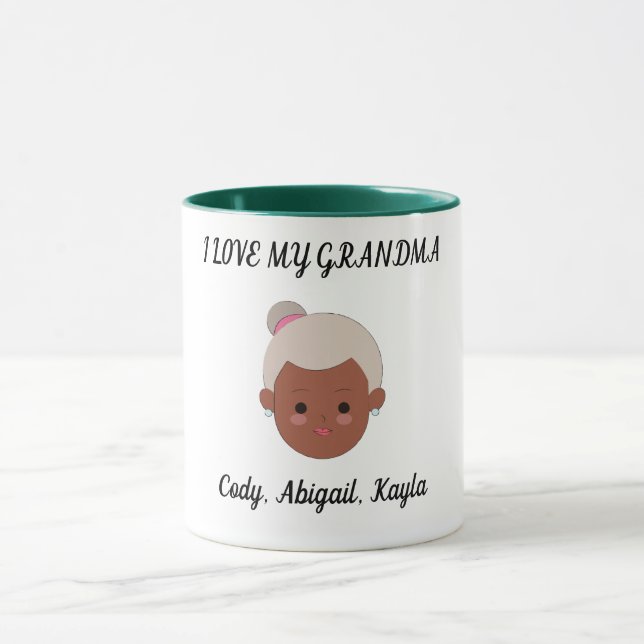 "Amo a mi abuela" taza de café con dos tonadas. Ta (Centro)