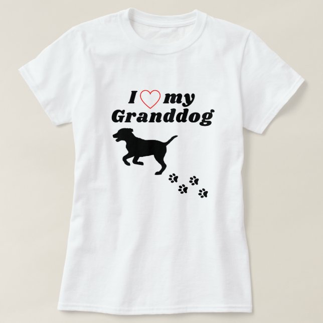 Amo a mi abuelo - Camisa de gran perro (Diseño del anverso)
