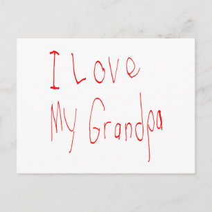 ¡Amo A Mi Abuelo! Postal