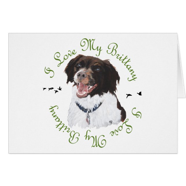 Amo a mi Brittany (Anverso (Horizontal))
