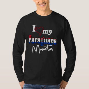 Amo a mi esposa paraguaya Mamita Camiseta de Parag