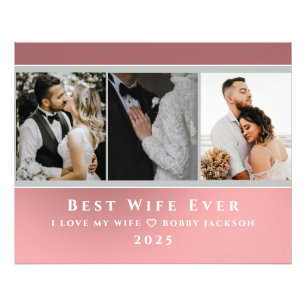 Amo A Mi Esposa Personalizada 3 Fotos