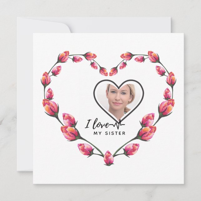 Amo a mi HERMANA - Mejor Amigo Regalo Personalizad (Anverso)