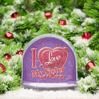 Amo a mi hermana roja - corazones