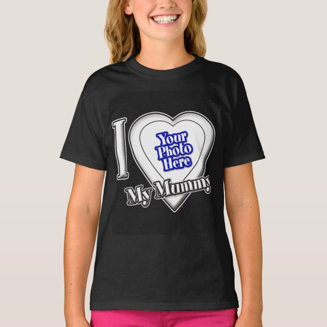 Amo A Mi Mamá Con Tu Camiseta De Fotografía (Anverso)