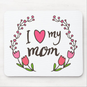 Amo a mi mamá Feliz Día de la Madre   Alfombrillas