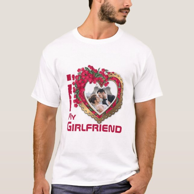 Amo a mi novia - camiseta de fotos (Anverso)