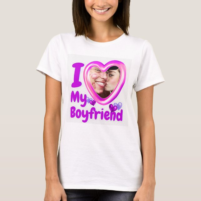 Amo A Mi Novia Personalizado Camiseta (Anverso)