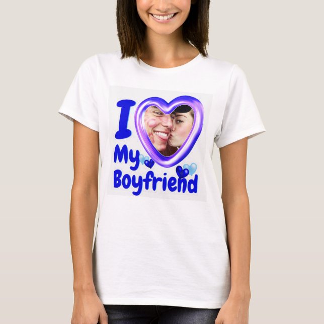 Amo A Mi Novia Personalizado Camiseta (Anverso)