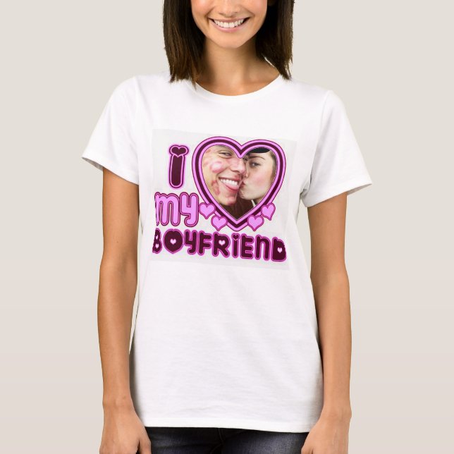 Amo A Mi Novia Personalizado Camiseta (Anverso)