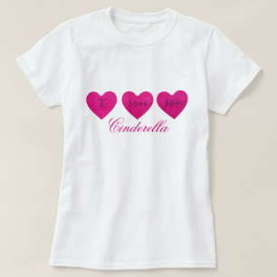 Amo a mi novia Personalizado Camiseta negra linda