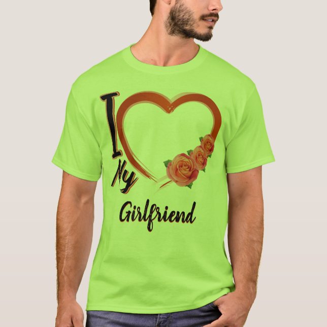 Amo a mi novia - personalizado - regalo camiseta (Anverso)