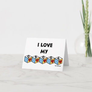Amo a mi papá - tarjeta del día del padre