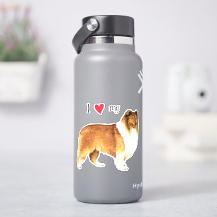 Amo a mi Pegatina Collie Vinyl