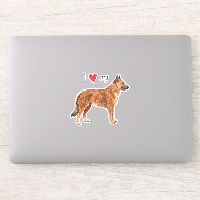 Amo a mi Pegatina de vinilo de Laekenois en Bélgic (Ordenador)