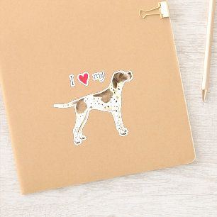 Amo a mi Pegatina de vinilo de Pointer