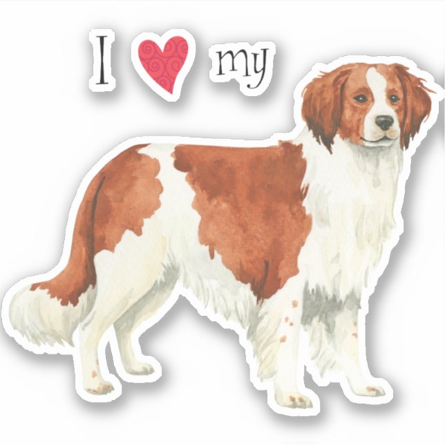 Amo a mi Pegatina Kooiker Vinyl (Anverso)