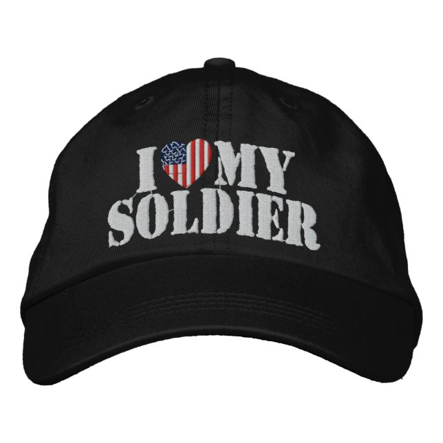 Amo A Mi Soldado Embroidado Gorra (Anverso)