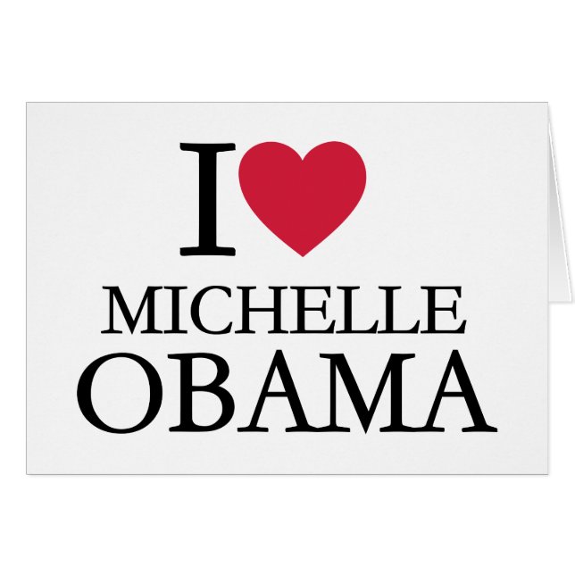 Amo a Michelle Obama (Anverso (Horizontal))