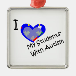 Amo a mis estudiantes con el ornamento del