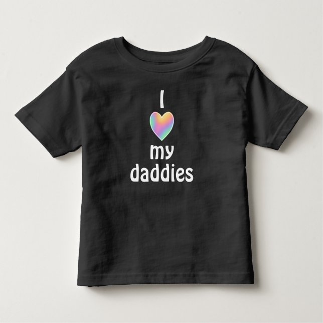 Amo a mis hijas, pequeña camiseta (Anverso)