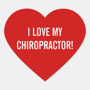Amo a mis pegatinas del Chiropractor