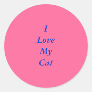 Amo a mis Pegatinas gatos