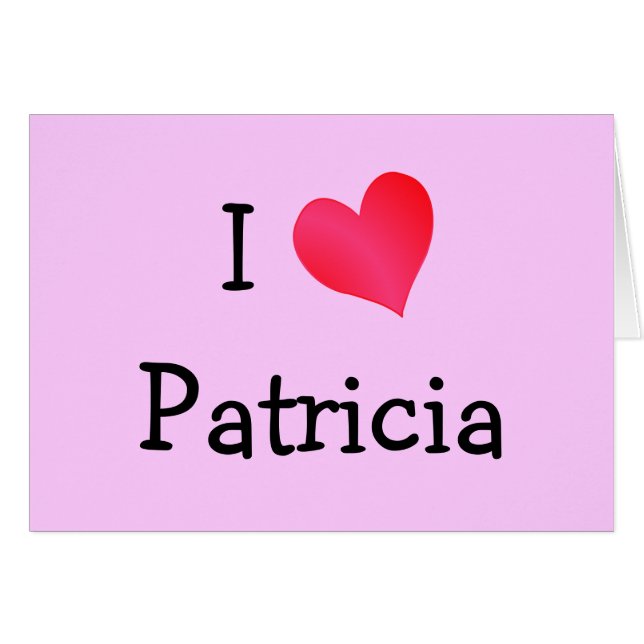 Amo a Patricia (Anverso (Horizontal))