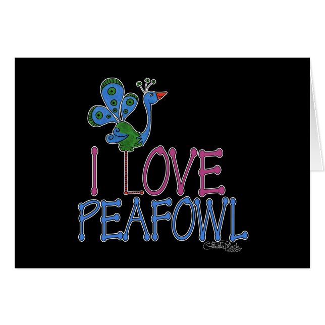Amo a Peafowl (Anverso (Horizontal))