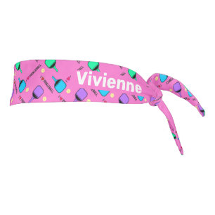 Amo a Pickleball rosado con nombre