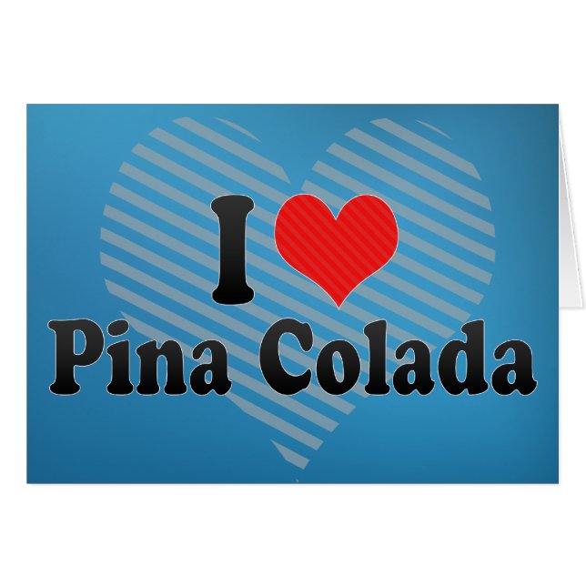 Amo a Pina Colada (Anverso (Horizontal))