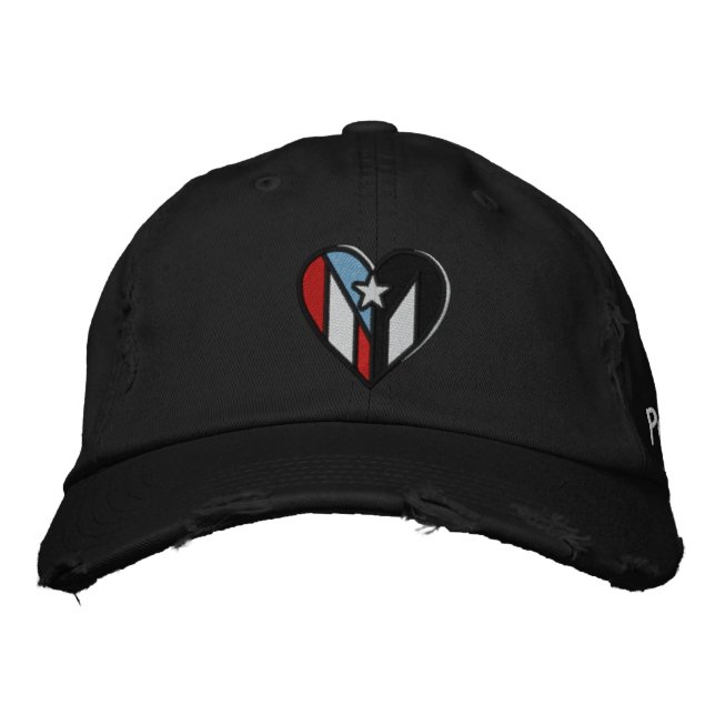 Amo a Puerto Rico Gorra con problemas (Anverso)