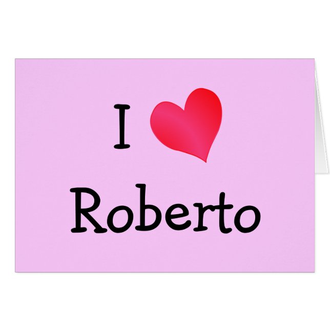 Amo a Roberto (Anverso (Horizontal))