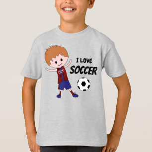 Amo a Soccer Boy - con jersey nombrado