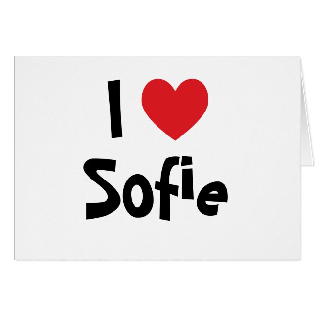 Amo a Sofie (Anverso (Horizontal))
