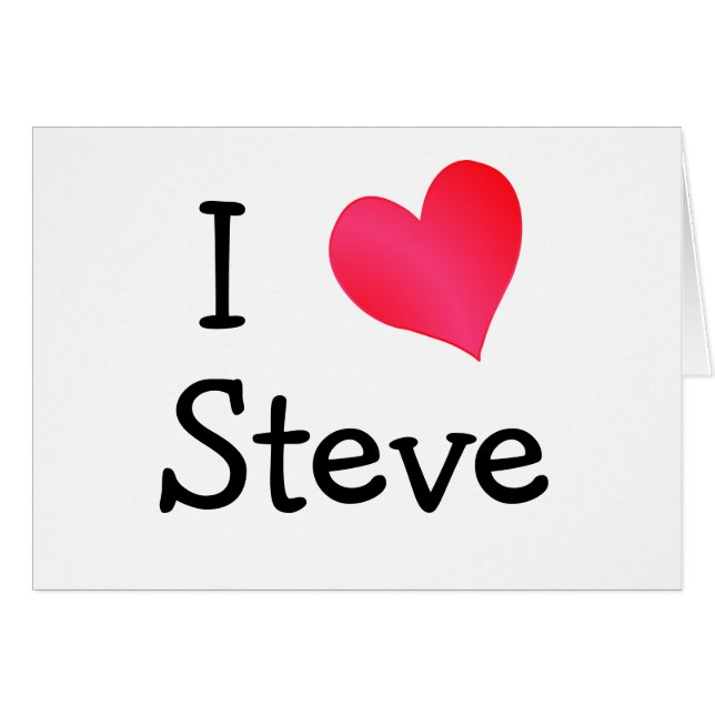 Amo a Steve (Anverso (Horizontal))