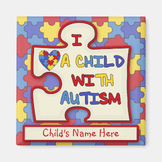 Amo a un niño con el imán de la neblina autista