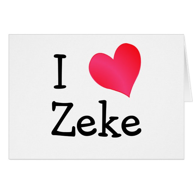 Amo a Zeke (Anverso (Horizontal))