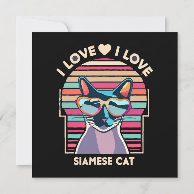 Amo al gato siamés (Anverso)