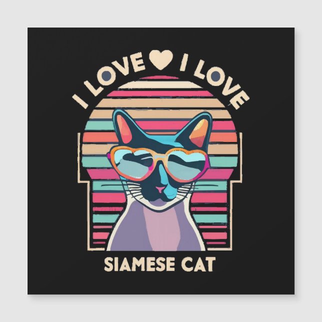 Amo al gato siamés (Anverso)