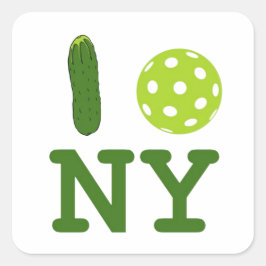 Amo al Pegatina de Nueva York (Pickleball)