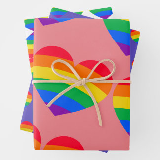 Amo arcoiris Envuelto de orgullo de papel
