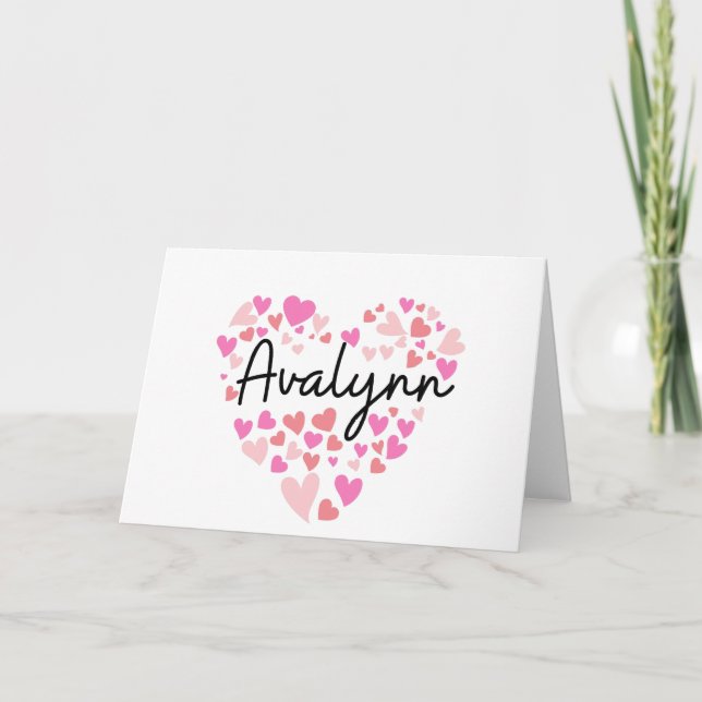 Amo Avalynn - corazones de Avalynn (Anverso)