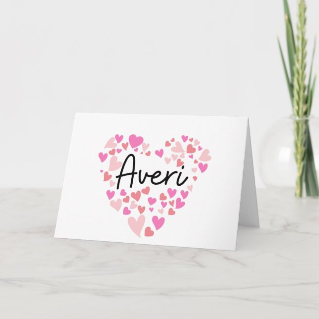 Amo Averi - corazones para Averi (Anverso)