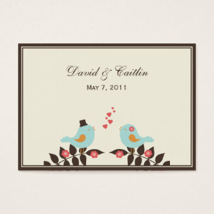 Amo Aves Etiquetas de regalo/Tarjetas de datos adj