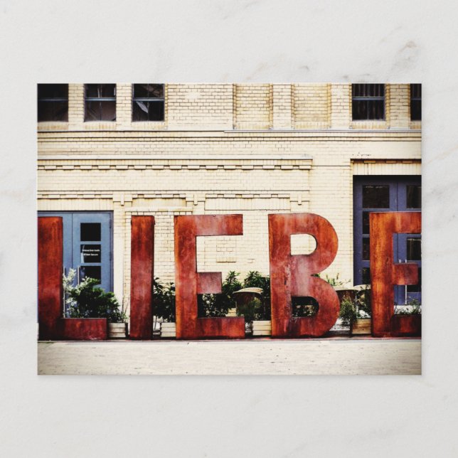 Amo Berlín, postal de Alemania (Anverso)