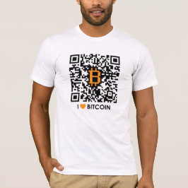 Amo Bitcoin - haga su propia camiseta de Bitcoin