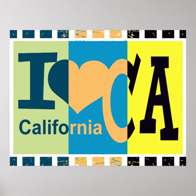 Amo California - Arte pop (Frente)