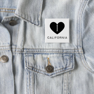 Amo California Clásico Botón para Todos los Outfit
